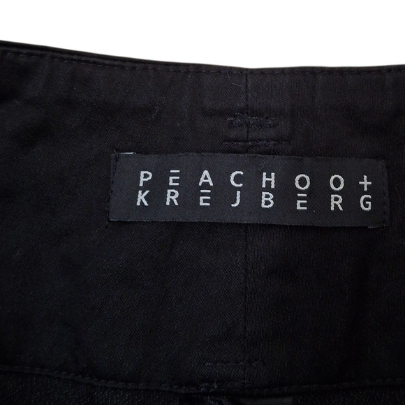 Peachoo+Krejberg Black Cotton Wide Leg Pant size 36 - Picture 4 of 6